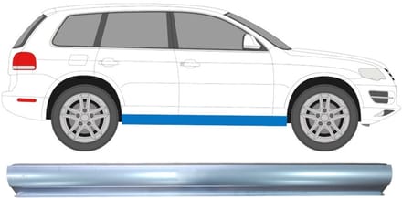 Reparatie dorpel voor Volkswagen Touareg 2002-2010 / Links = Rechts