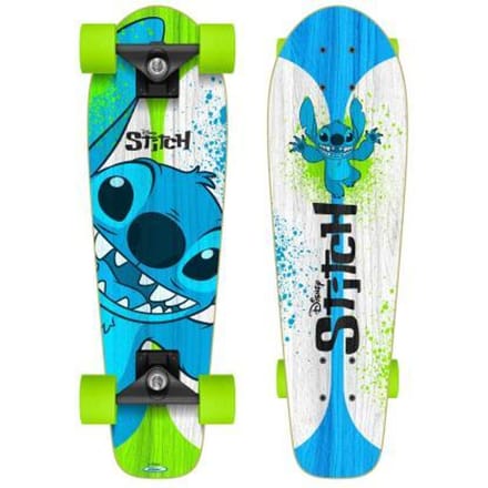 Disney Stitch Skateboard 70 X 20 Cm Junior Wit/blauw/groen