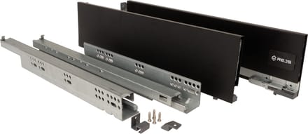 Strong Max Softclose, ladehoogte 121 mm Zwart