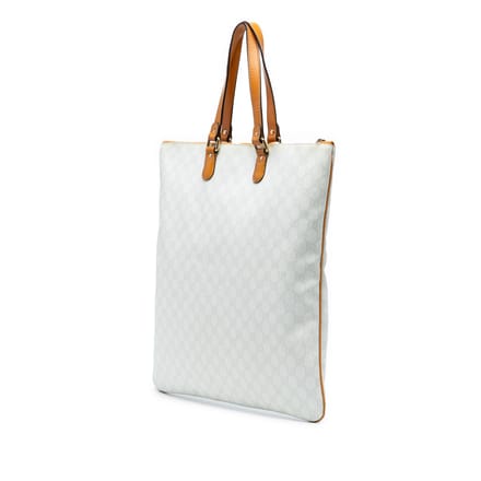 Geverifieerde Gg Supreme Heritage Logo Plat Zip Tote