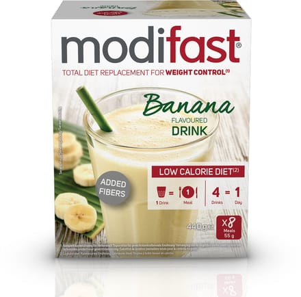 Modifast Intensive - Milkshake - Banaan - 8 x 55 gr