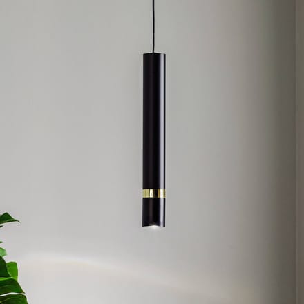 Eko-Light Hanglamp Joker, zwart/goud, 1-lamp