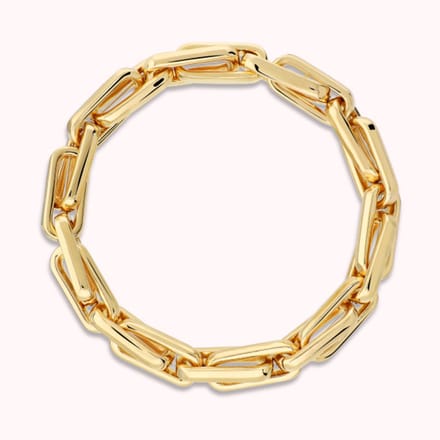 Bronzallure Bracelet Elastic With Extended Links-Yellow Gold WSBZ02658Y.YG Brons 18
