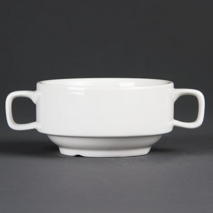 Olympia - Soepkoppen - Stapelbaar - Porselein - 40cl - 6 stuks