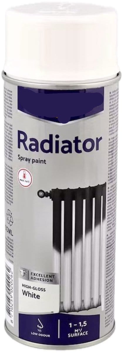 Radiator spuitverf | 400 ml | Hittebestendig| wit