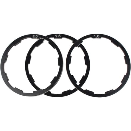 3 Stuks 1mm+1.5mm+2mm Fiets Vliegwiel Naaf Spacer Fiets Trapas As Onderlegring Pakking black