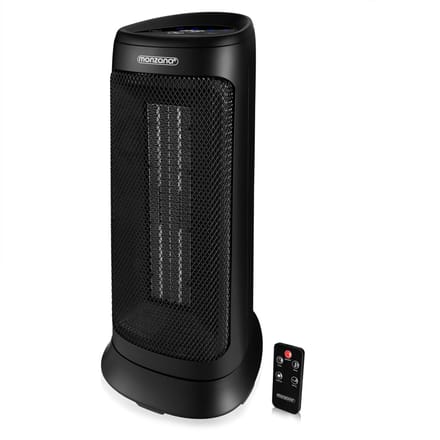 Monzana Keramische Ventilatorkachel - 2000W 4 Standen – Zwart