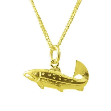 AuBor ®. Hanger. Goud. De forel.