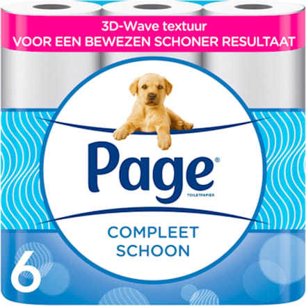 Compleet Schoon toiletpapier