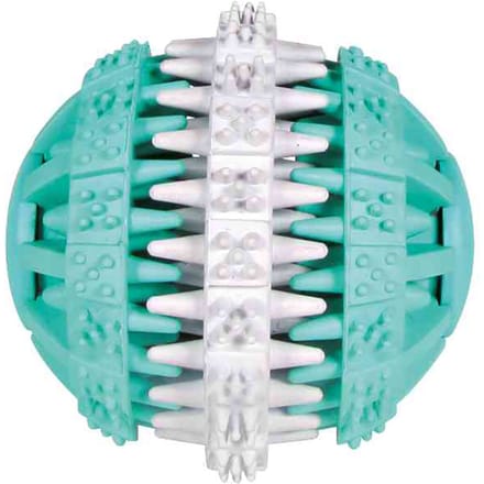 Trixie Dog Toy Denta Fun Ball Rubber Mint Flavour 6cm