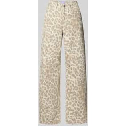 Wide fit corduroy broek in all-over look model 'GELLY'