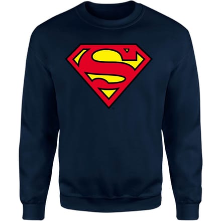 Official Superman Shield Sweatshirt - Navy - M