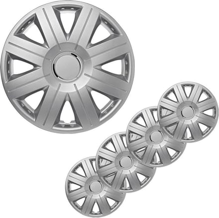 ProPlus Wieldoppen 4 st Cosmos 15" zilverkleurig