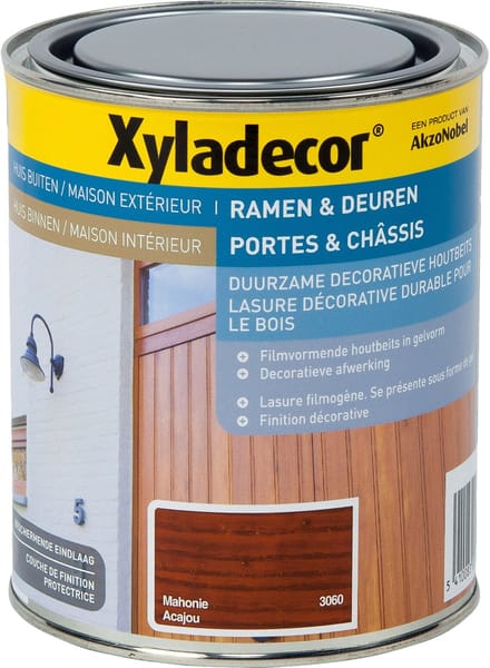 Xyladecor - Ramen & Deuren (Solvent) - Mahonie - 0,75 L