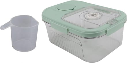 Rijstdispenser voor 10 kg, Ideale opslagbox voor droge voeding, Graanopslag en voedselcontainer