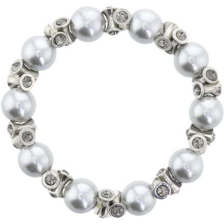 Behave – Armband – Grijs – Zilverkleurig – Glasparels – Kristal – Elegant