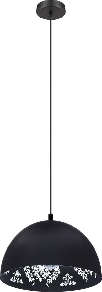 EGLO Congresbury Hanglamp - E27 - Ø 38 cm - Zwart/Wit
