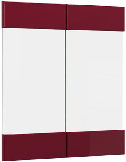 Vicco R-Line Keukenfront – 59.2 x 59 cm meubelfront voor de glazen hangkast Rode hoogglans