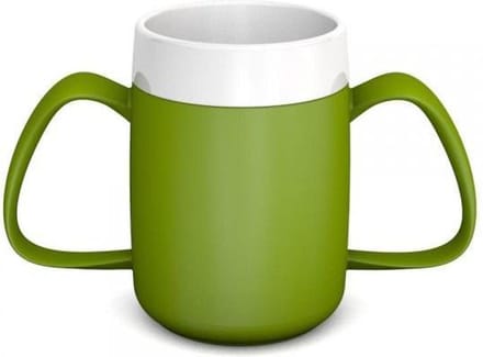 Conische Warmhoudbeker met Dubbel Handvat - Groen