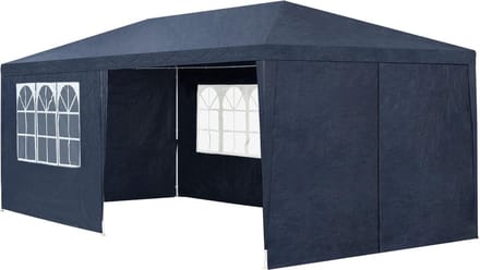 Partytent met zijwanden - 3x6 M - Blauw