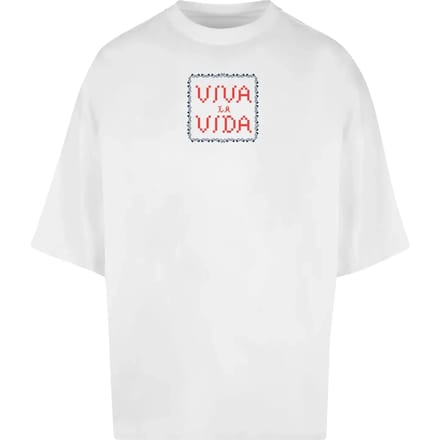 T-shirt Merchcode Frida Kahlo - Pixels viva la vida Huge