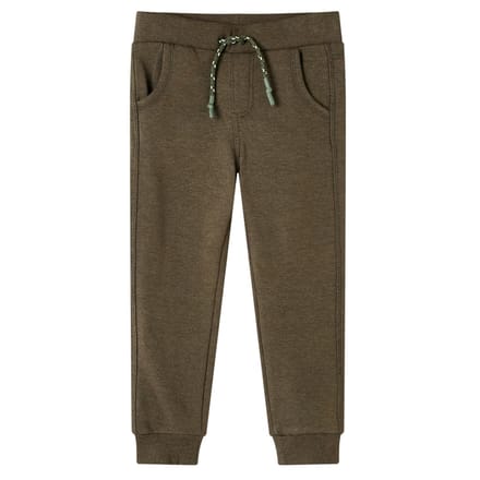 vidaXL Kinderjoggingbroek 104 gemêleerd kakikleurig