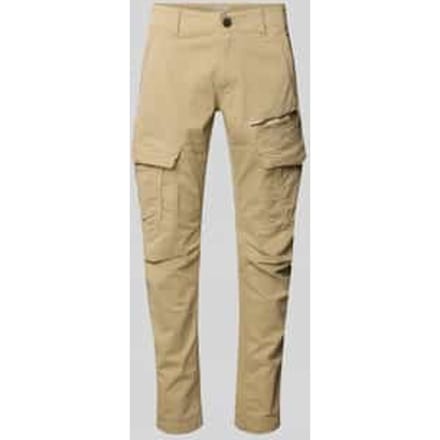 tapered fit cargobroek met labelstitching