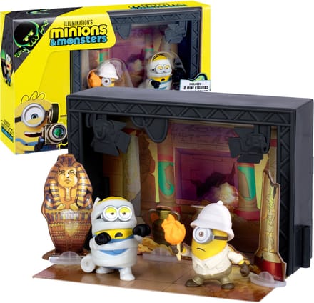 Minions & Monsters - Mummy Tempel Filmstudio - Incl. 2 Minions figuurtjes en tempel-accessoires