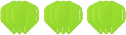 3 sets (9 stuks) Super Sterke Groene Poly XS100 - flights - dartflights