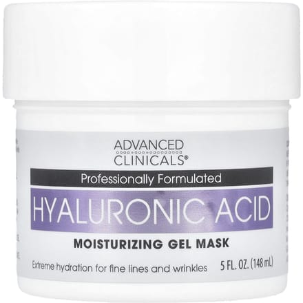 Advanced Clinicals, Acide Hyaluronique, Masque Gel Hydratant, 5 fl oz (148 ml) gray