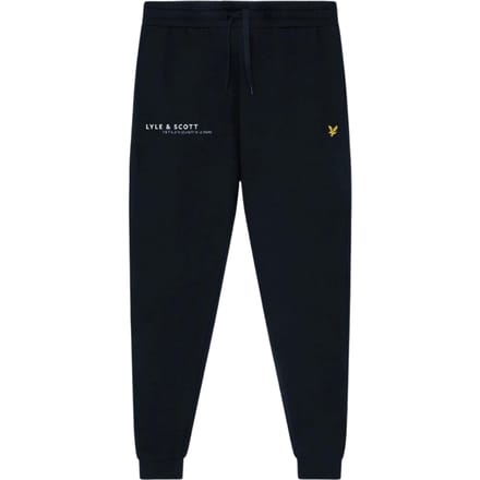 Lyle & Scott marineblauwe joggingbroek met gecoordineerde print