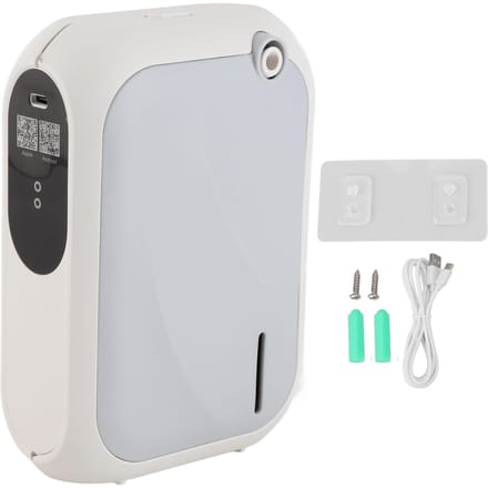 XS105 200m3 Luchtverspreider Aromatherapie Diffuser Timer APP BT 140ml USB-voeding Wandmontage Desktop grijze kleur