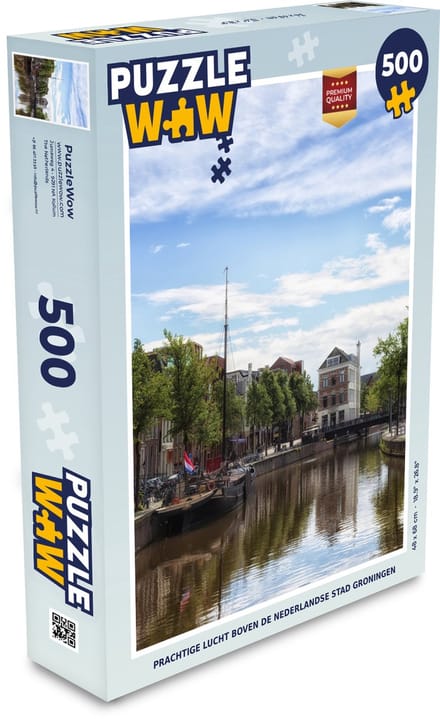 Puzzel Groningen - Zeilboot - Grachtenpand - Legpuzzel - Puzzel 500 stukjes