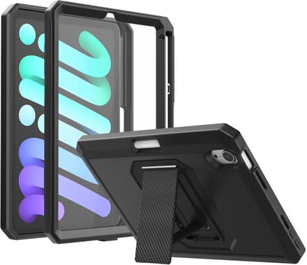 Just in Case hoes geschikt voor iPad Mini 7 / iPad Mini 6 - Heavy Duty - Zwart
