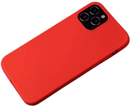 Cityhoesje - iPhone 15 Pro Max - Soft TPU Backcase - Matte Finish Coating Anti-Scratch – Rood