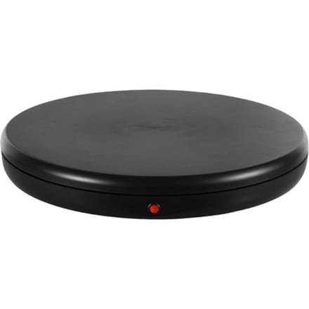 45CM/17,7in Gemotoriseerde Roterende Displaystandaard Displaybasis 360 graden Draaibaar Elektrisch Potography EU Plug zwart