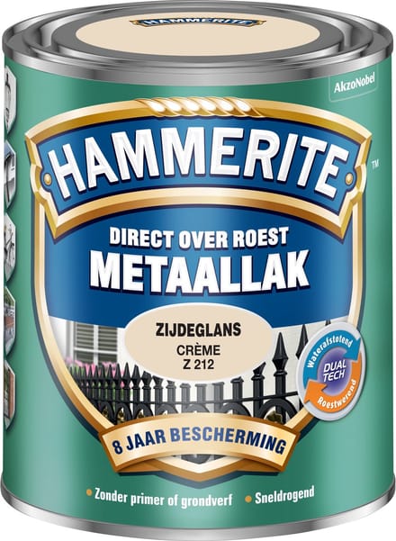 Hammerite - Metaallak Zijdeglans - Crème - 750 Ml