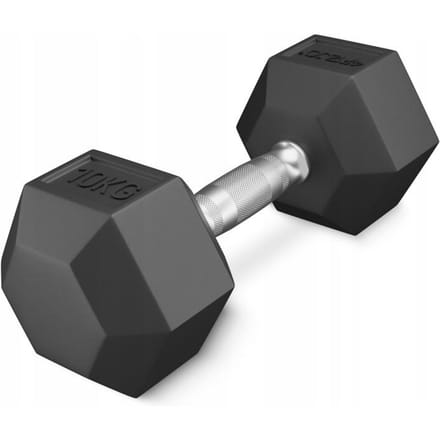 Halter 10kg - Rubberen Gietijzeren Dumbbell voor Krachttraining