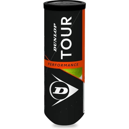 Tube met 3 tennisballen Dunlop Tour Performance