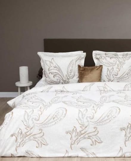 HNL Refined Paisley Dekbedovertrek - 135x200 + 80x80 cm - Offwhite
