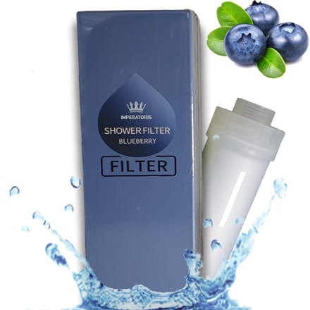 Imperatoris | Douchefilter- Waterfilter Voor Douchekop met Geur - Shower Filter - Kraanfilter - Spa Gevoel - Blueberry