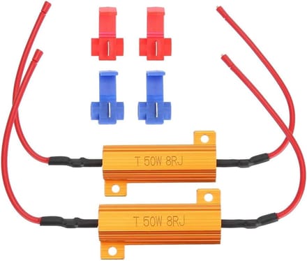 LED Lastweerstand - Decoder Canceller - Knipperlicht Reparatie - 50W 8 Ohm - 2 Stuks
