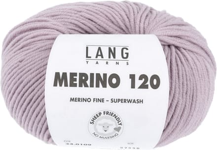 Lang Yarns Merino 120 - 109 oudroze - Merinowol Garen
