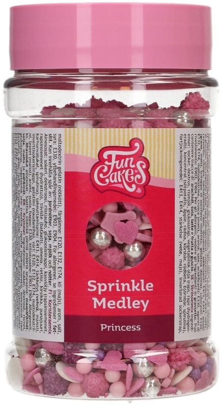 FunCakes Sprinkle Medley - Prinsessen - 180g - Eetbare Taartdecoratie