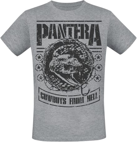 Pantera CFH Stencil Snake Heren T-shirt - gemêleerd grijs - XL