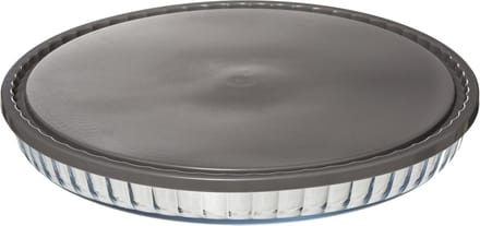 Glazen fruitcakevorm met deksel, Ø 30 cm