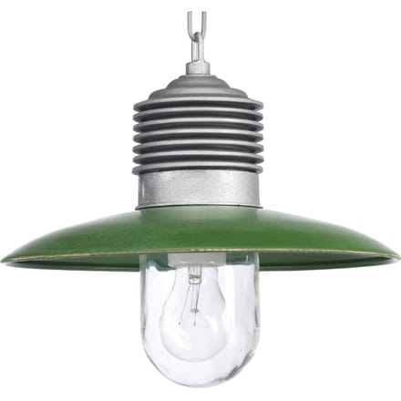 K.S. Verlichting Klassieke buiten hanglamp Ampère aluminium/groen