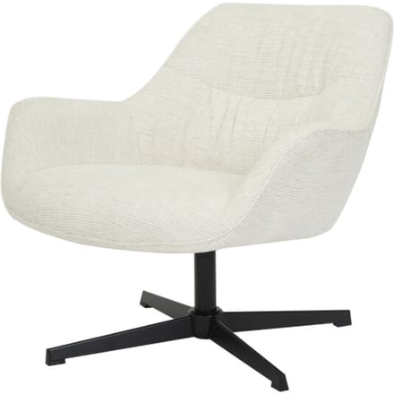 Livingfurn - Fauteuils Daphne Sand - Beige - Stof