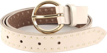 Vanzetti Leren Riem Slim Belt W65 Cream Crème
