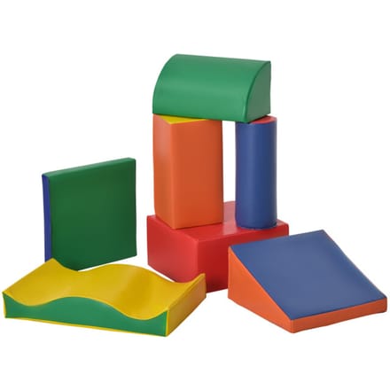 4goodz Schuimbouwstenen voor kinderen foamblokken set van 7 stuks